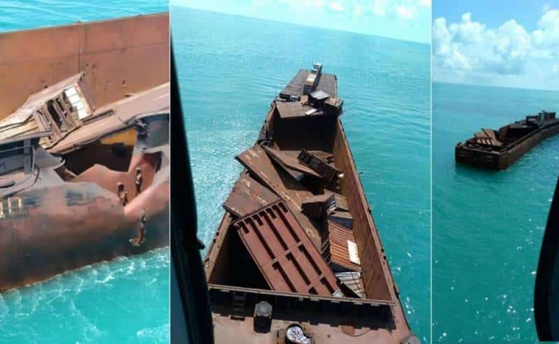 Украина показала последствия попадания «Нептуна» в корабль-мишень