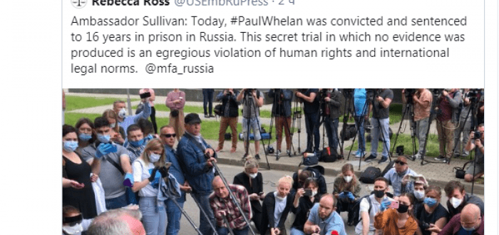 Озвученный приговор для Пола Уилана разъярил посла США. Он пригрозил России